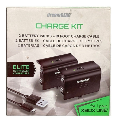 Kit De Carga (bateria + Cable) Dreamgear Xbox One