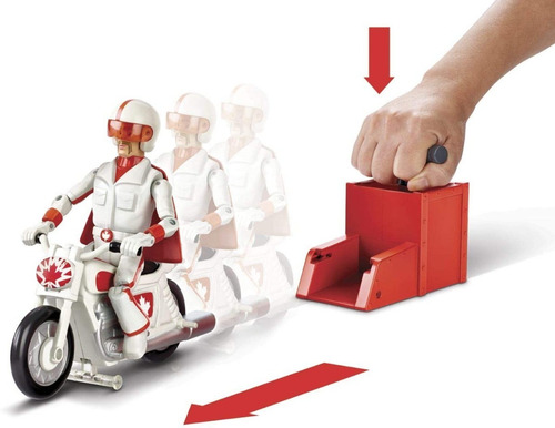 Imagen 1 de 5 de Figura Piloto De Acrobacias Duke Caboom Toy Story + Moto