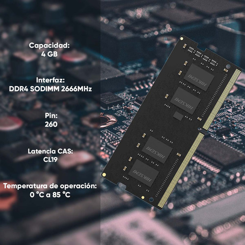 Hiksemi by Hikvision Módulo De Memoria Ram 4 Gb A 2666 Mhz Para Laptop O Nas Sodimm