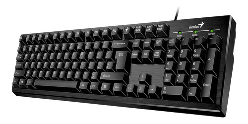 Imagen 2 de 4 de Teclado Genius Smart KB-101 QWERTY inglés US color negro