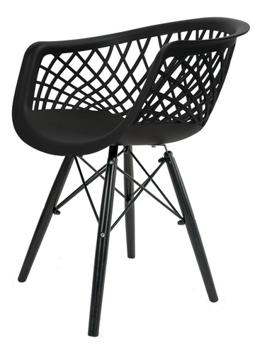 Imagem 5 de 6 de 6 Cadeiras Web Cloe Dsw Pp Preto - Artilumiancao