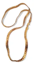 Comprar Cadena Cubana Plana 6 Mm 60 Cm Enchapada En Oro 18k