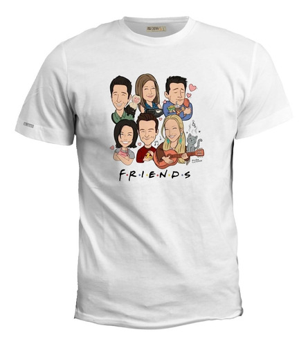 Camiseta 2xl - 3xl Friends Personajes Animados Serie Zxb