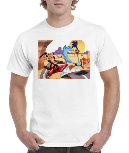 Camisas Para Hombre Blancas Looney Tunes Diseños Carrera 