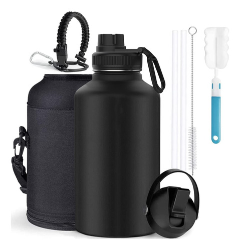1920ml/64oz Termo De Acero Inoxidable,termo De Agua Con 2