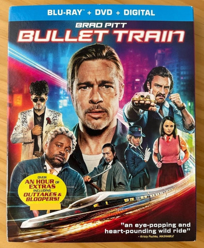 Bluray Trem Bala - Bullet Train Brad Pitt - Lacrado Dub Leg