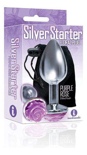 Silver Starter Plug * Purple Rose