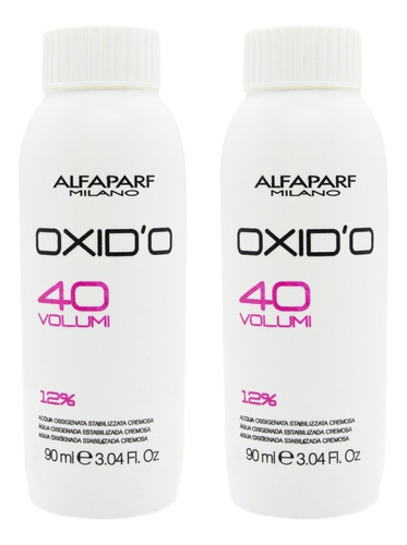 Alfaparf Oxidante X 2 Unidades 40 Volúmenes 90 Ml P/ Tintura