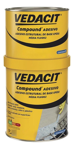 Otto Vedacit Compound Adesivo A+b (500g+500g)