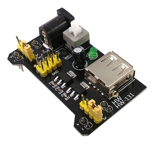 5 Pzas Fuente De Alimentación Para Protoboard Mb-102 3.3v 5v