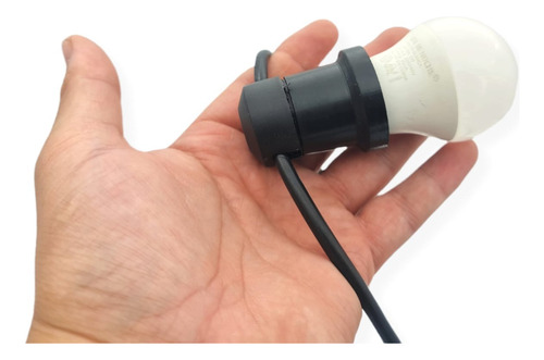 Tira Guirnalda Luces Exterior Calidas 15m + Lamparas Led