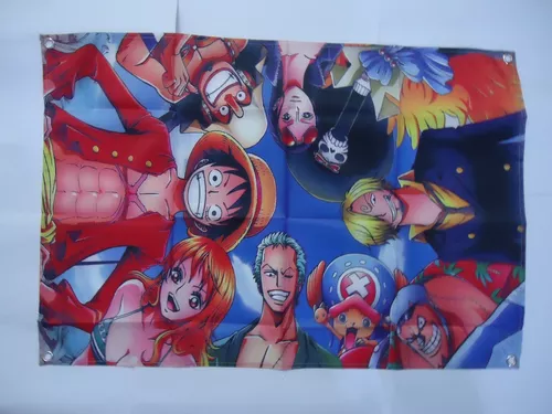 Bandeira Anime One Piece Desenho Comic Luffy