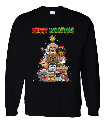 Sudadera Anime Navidad Ugly Christmas Sweater Perritos 01 A1