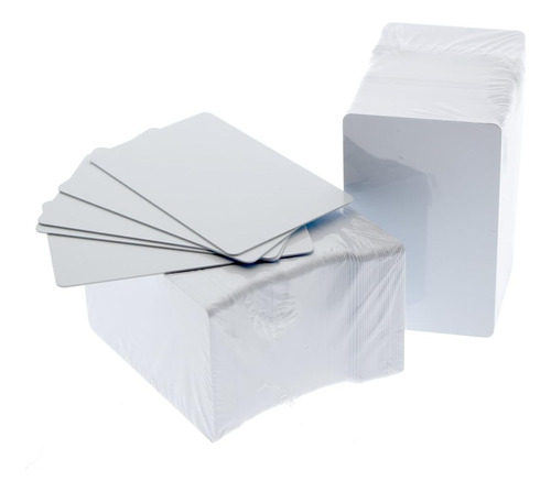 Paquete Granel De 1000 Tarjetas Pvc Blanco Premium Impr...