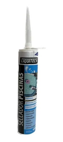 Sellador Fisuras Grietas Piscinas Pintable 400gr Liquitech