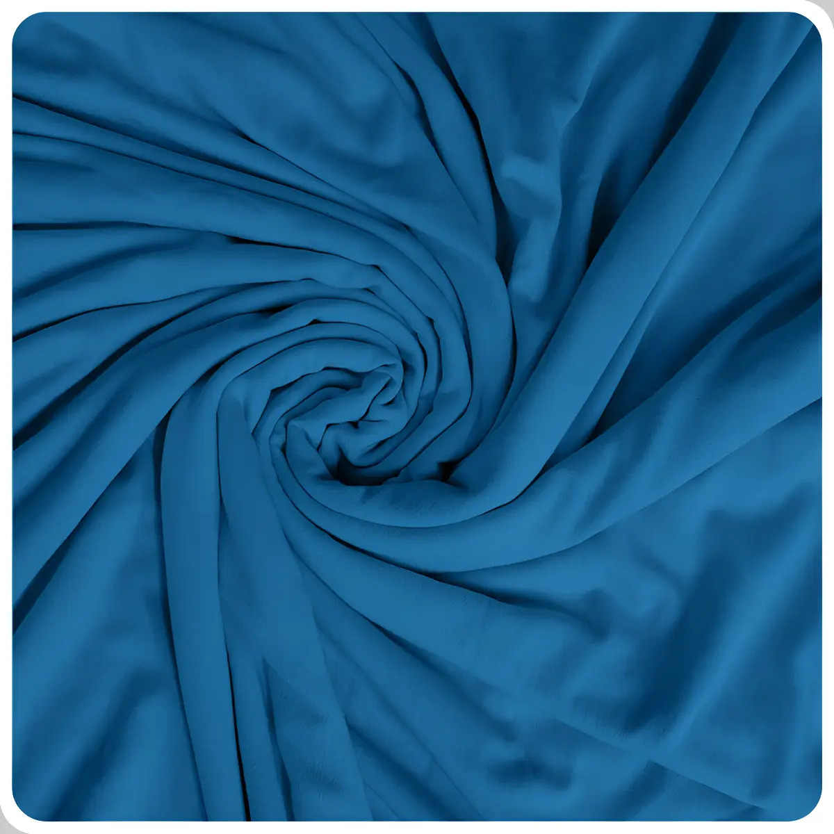 Tecido Malha Viscolycra Liso Azul Turquesa para Vestidos e Blusas 50m