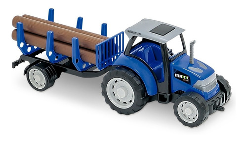 Miniatura Maxx Trator De Brinquedo Carreta Tora Articulado