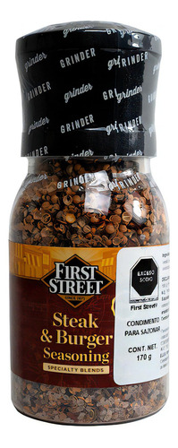 Sazonador First Street para Carne de Hamburguesa 170g