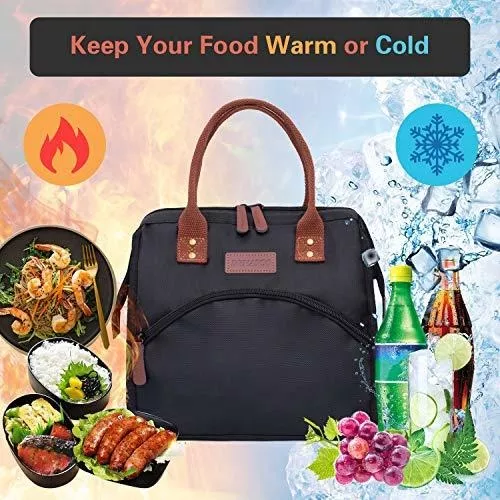 Mcvotcot – Bolsa de almuerzo para mujer bolsa térmica aislada para el trabajo  bolsa de mano para preparación de comidas para adultos bolsa de – Yaxa  Costa Rica
