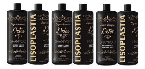 3 Definitivas Liso Plastia Alisamento Profissional Detox