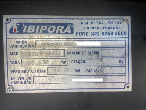 Bau Frigorifico Ibipora 6,5m Aparelho Frigoking A3500 Max P