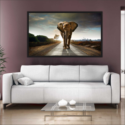 Quadro Decorativo Elefante Animais Arte Moderna Salas