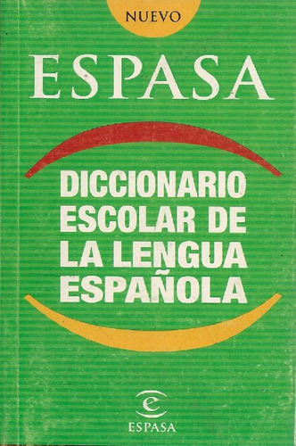 Libro Diccionario Escolar De La Lengua Española De Espasa