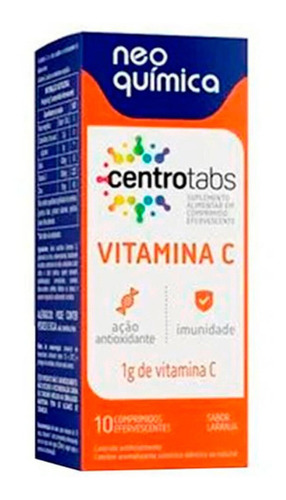 Centrotabs Vitamina C Efervescente 10c - Neo Química