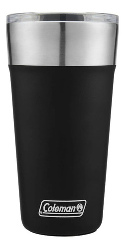 Imagem 1 de 7 de Copo Térmico De Cerveja Coleman 600 Ml Com Tampa Preto