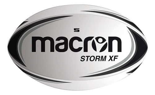 Balón De Rugby Macron Storm Xf Entrenamiento Blanco-negro T4