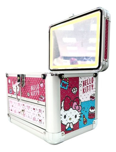 Joyero Hello Kitty Con Espejo Led Sanrrio