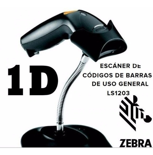 Lector De Codigo De Barras Laser Symbol Ls1203 Incluye Base