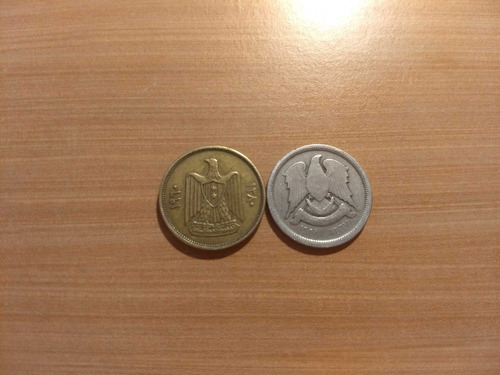 2 Monedas De Cirria De 10 Piastres