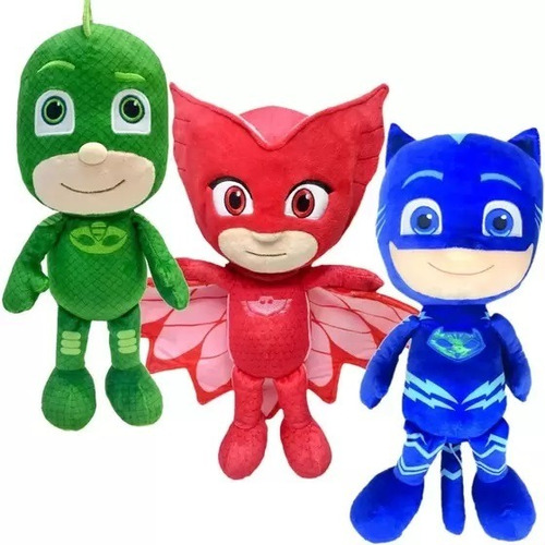 Pj Masks Pelúcia 30cm Corujita, Menino Gato E Lagartixo 03