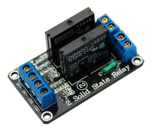 Módulo Rele De Estado Sólido 2 Canais 5v Ssr P/ Arduino