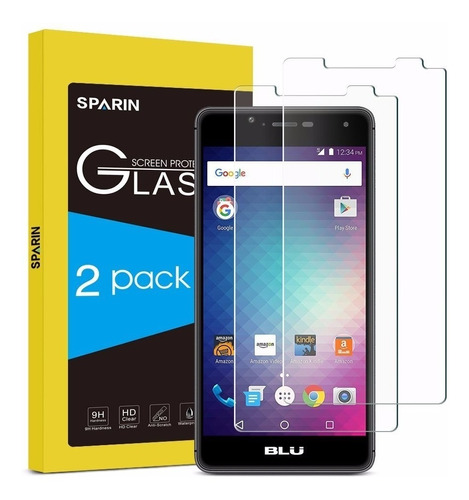 Blu R1 Hd  Vidrio Templado Original Sparin (2 Pack).