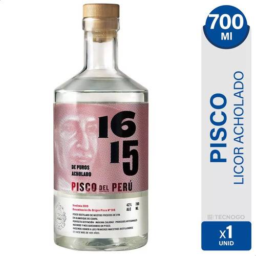 Licor Pisco 1615 Acholado Destilado Origen Peru - 01mercado
