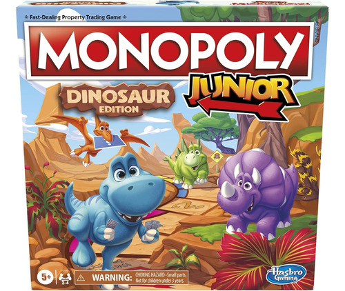 Hasbro Gaming Monopoly Junior: Juego De Mesa De Edición Dino