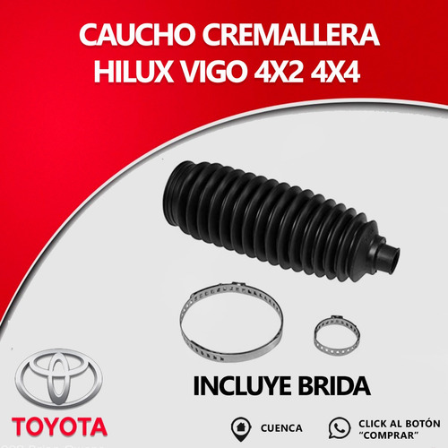 Imagen 1 de 1 de Kit Caucho Cremallera Toyota Hilux Vigo 4x2 4x4