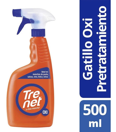 Trenet Oxi Pretratamiento Quitamanchas Gatillo X 500 Ml