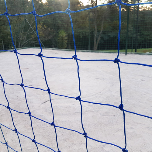 Rede Proteção Quadra / Campo 30x15m Fio 2mm Malha 8cm Nylon
