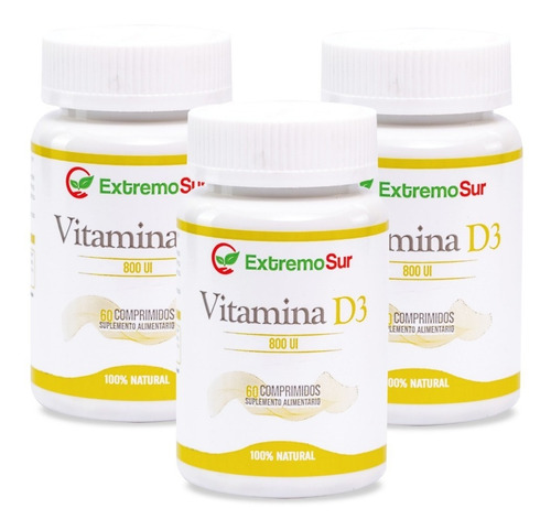 Vitamina D3 800ui, Pack 180 Comprimidos