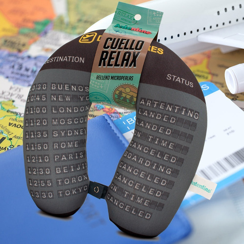 Imagen 2 de 9 de Almohada Cuello Viaje Relax Regalo Hombre Mujer Aeropuerto