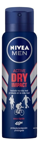 Antitranspirante em aerossol Nivea Men Active Dry Impact 150 ml