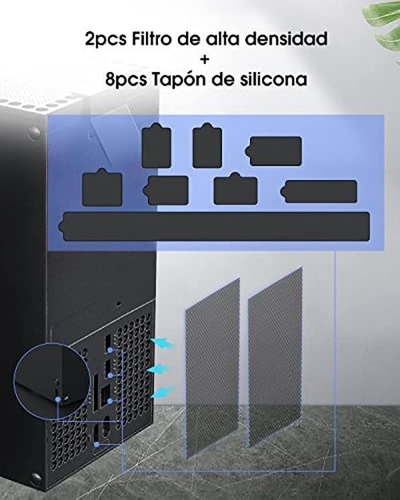 Cubierta De Filtro De Polvo Para Xbox Series X, Aolion Xbox