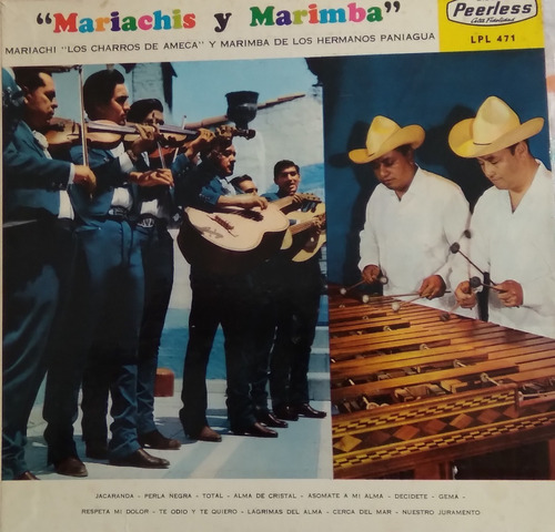 Mariachis Y Marimba Con Los Hits De 1959. Acetato Lp