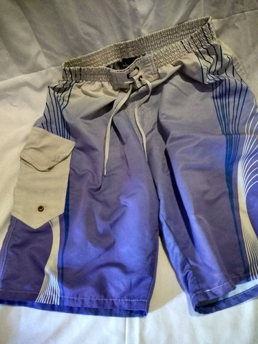 Bermudas M Worren De Baño Elastico Cintura Costado Bolsillo