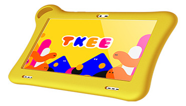 Tablet  con funda Alcatel Tkee Mini Smart Tab 7 Kids 7" 16GB amarilla y 1.5GB de memoria RAM