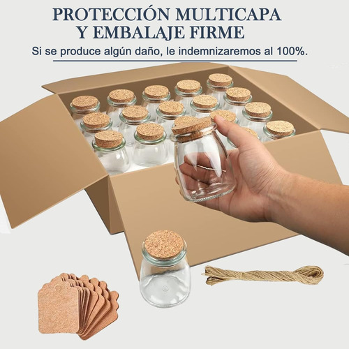Set Tarros Dulceros Velas Recipientes Corcho Recuerdo Fiesta