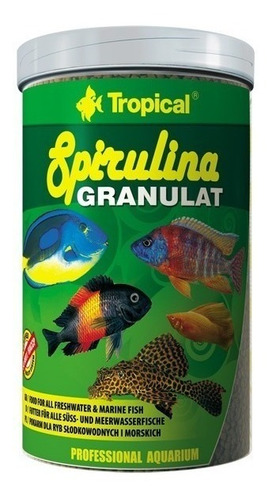Ração Granulada Para Peixes Aquario.tropical Spirulina 44 Gr